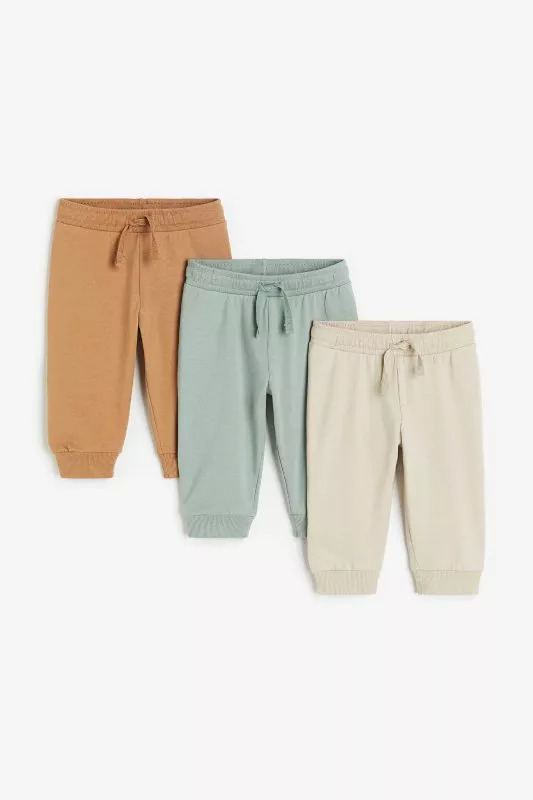 Pack de 3 joggers de algodón